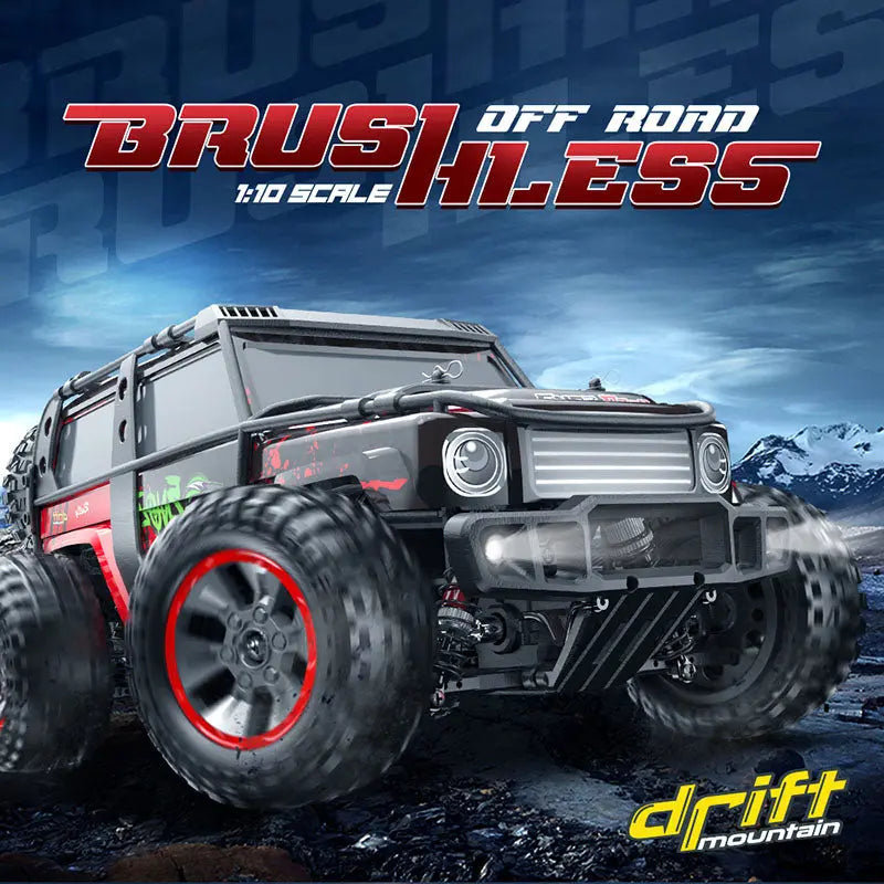 1/10 Scale 4WD Brushless High Speed Off-Road Big Foot Drift RC Car RTR