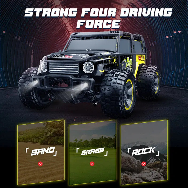 1/10 Scale 4WD Brushless High Speed Off-Road Big Foot Drift RC Car RTR