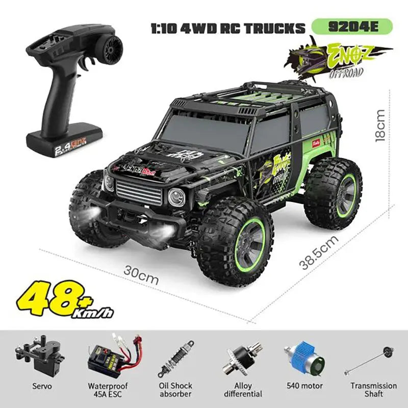 1/10 Scale 4WD Brushless High Speed Off-Road Big Foot Drift RC Car RTR