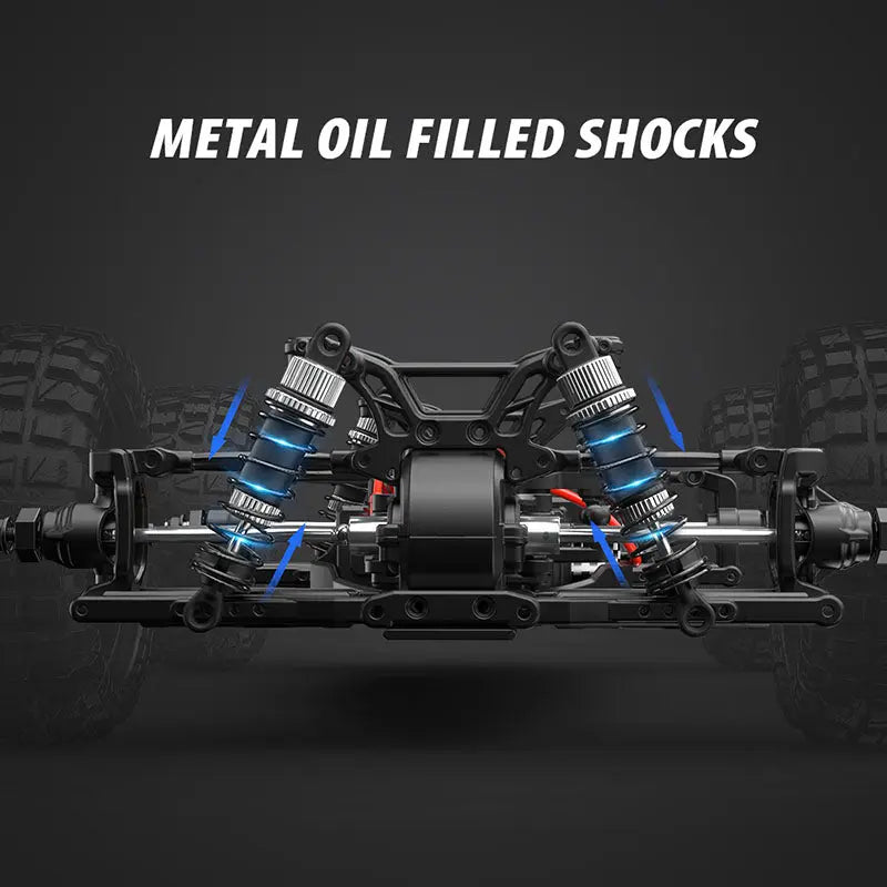 1/10 Scale 4WD Brushless High Speed Off-Road Big Foot Drift RC Car RTR