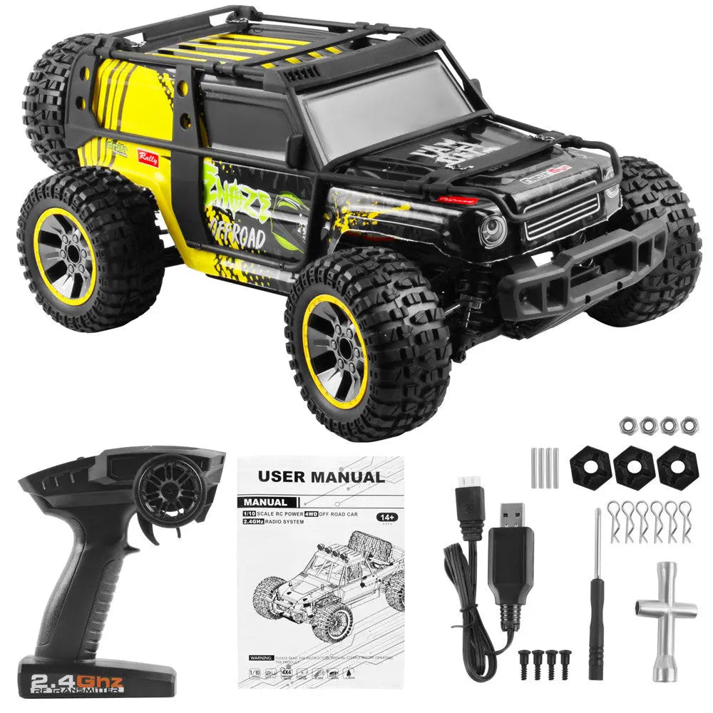 1/10 Scale 4WD Brushless High Speed Off-Road Big Foot Drift RC Car RTR
