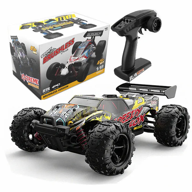1/18 Scale 4WD Brushless High Speed Off-Road Big Foot Climbing Drift RC Car RTR