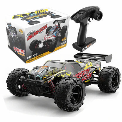1/18 Scale 4WD Brushless High Speed Off-Road Big Foot Climbing Drift RC Car RTR