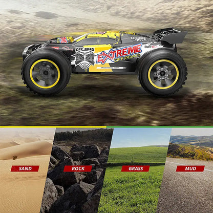 1/10 Scale 4WD Brushless High Speed Off-Road Big Foot Climbing Drift RC Car RTR