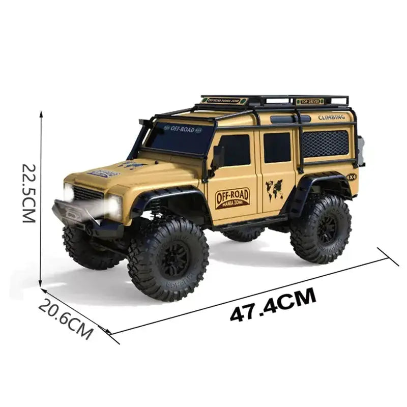 HB ZP1006/ZP1008 1/10 Scale 4WD RC Off-Road Rock Crawler Truck LED Light RTR