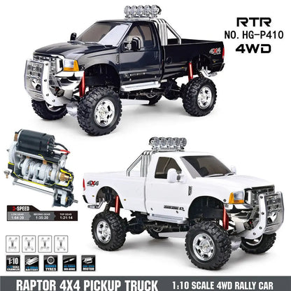 HG P410 1/10 2.4G 4WD RC Car Pickup Truck Climbing off-road Vehicle Ford F350 Toys