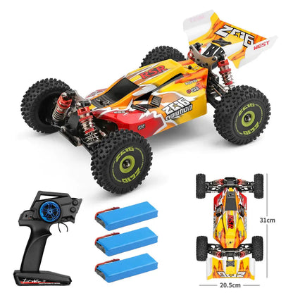 Wltoys 144010 1/14 Scale 4WD Brushless RC Car 75km/h High Speed Metal Chassis Off-Road Drift RTR