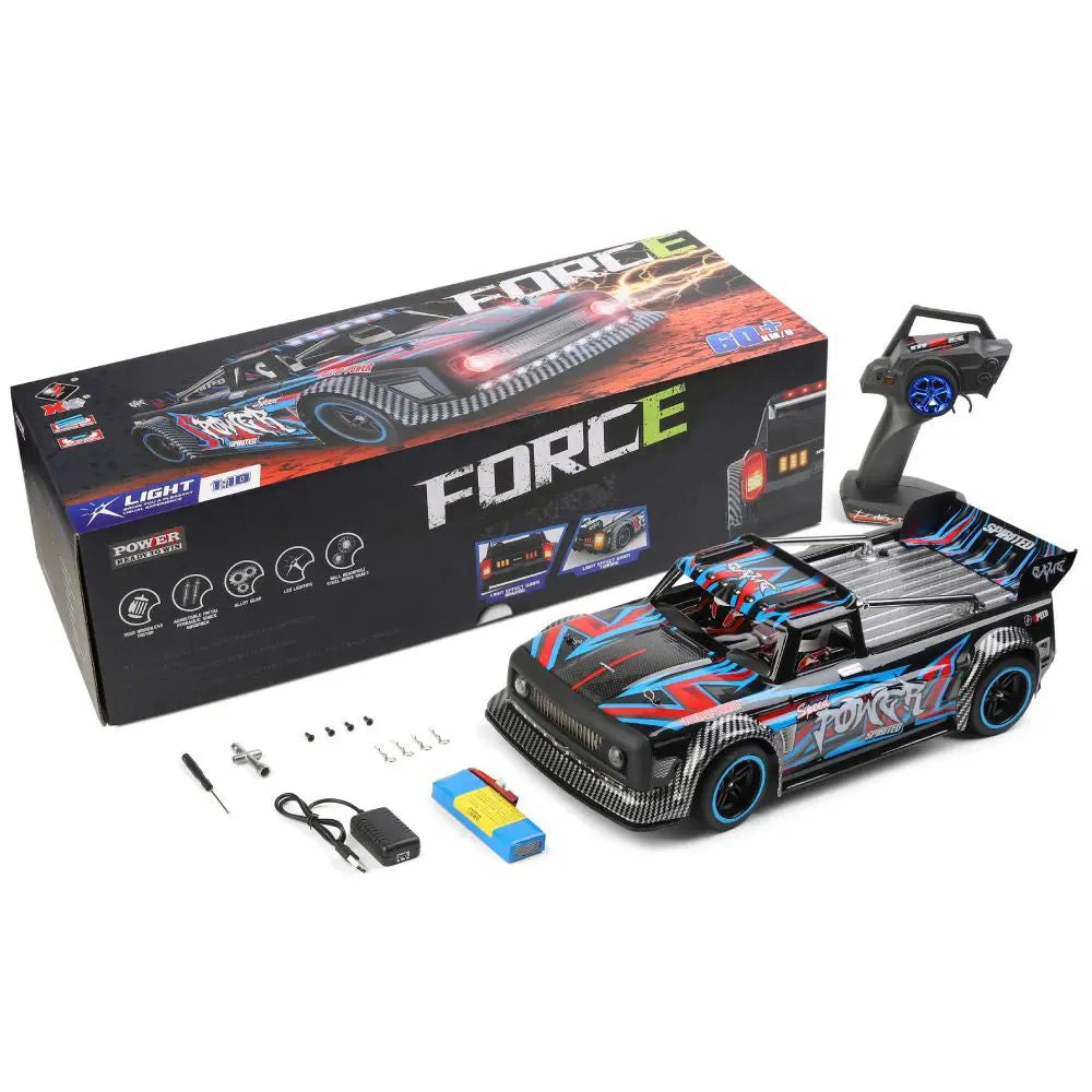 Wltoys 104072 1/10 Scale 4WD Brushless RC Drift Car 60km/h High Speed Metal Chassis RTR