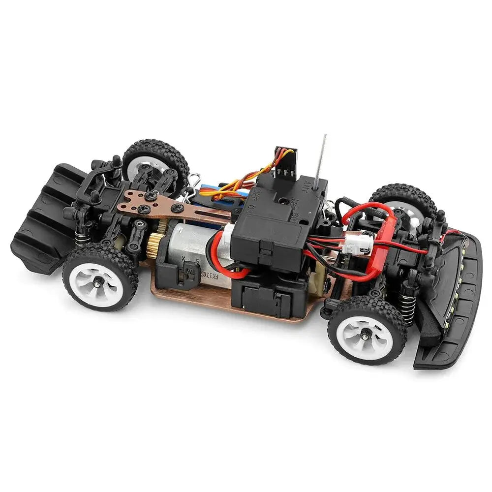 Wltoys 284131 1/28 Scale 4WD RC Drift Car Metal Chassis LED Light Short Course Truck RTR