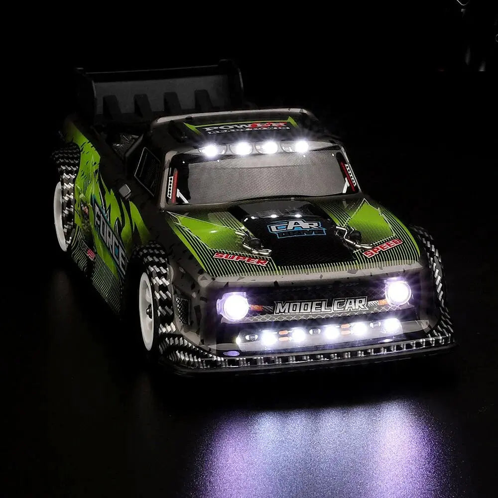 Wltoys 284131 1/28 Scale 4WD RC Drift Car Metal Chassis LED Light Short Course Truck RTR
