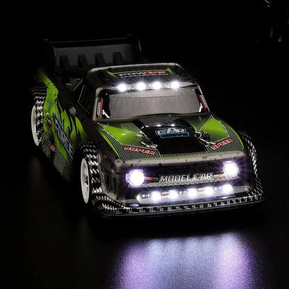 Wltoys 284131 1/28 Scale 4WD RC Drift Car Metal Chassis LED Light Short Course Truck RTR