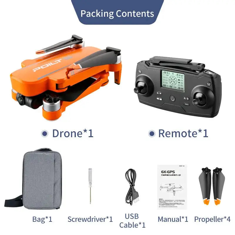 JJRC X17 RC Drone 3-Axis Gimbal 6K HD Camera GPS 5G WiFi Brushless Foldable Quadcopter RTF