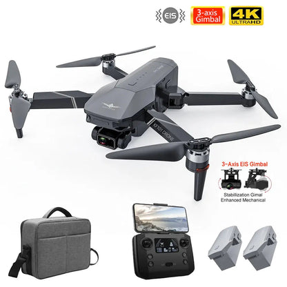 KF101 GPS 4K Drone with 3-Axis EIS Gimbal, 5G WiFi, Foldable