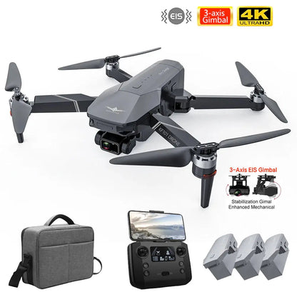 KF101 GPS 4K Drone with 3-Axis EIS Gimbal, 5G WiFi, Foldable