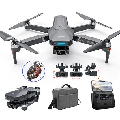 KF101 GPS 4K Drone with 3-Axis EIS Gimbal, 5G WiFi, Foldable