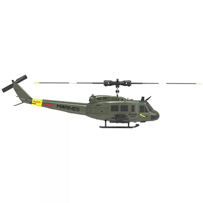 RCERA C032 UH-1 6CH 6-Axis Gyro TOF Laser Radar Optical Flow Positioning Aerobatic Stunt RC Helicopter for Adults RTF