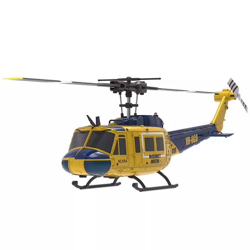 RCERA C032 UH-1 6CH 6-Axis Gyro TOF Laser Radar Optical Flow Positioning Aerobatic Stunt RC Helicopter for Adults RTF