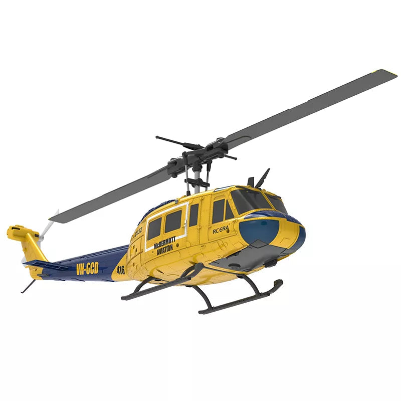 RCERA C032 UH-1 6CH 6-Axis Gyro TOF Laser Radar Optical Flow Positioning Aerobatic Stunt RC Helicopter for Adults RTF