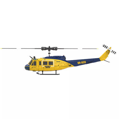 RCERA C032 UH-1 6CH 6-Axis Gyro TOF Laser Radar Optical Flow Positioning Aerobatic Stunt RC Helicopter for Adults RTF