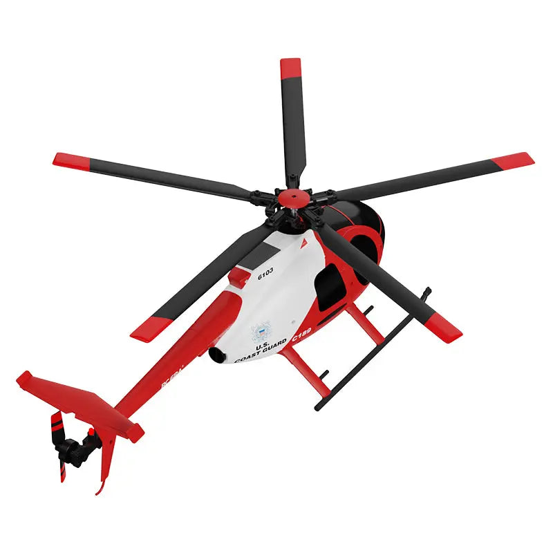 RCERA C189 MD500 Bird 1:28 Scale Dual Brushless 6-Axis Gyro Barometric Altitude Hold Simulation RC Helicopter RTF