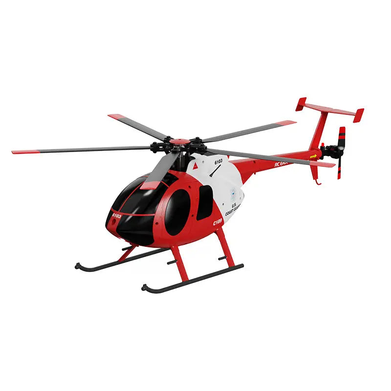 RCERA C189 MD500 Bird 1:28 Scale Dual Brushless 6-Axis Gyro Barometric Altitude Hold Simulation RC Helicopter RTF