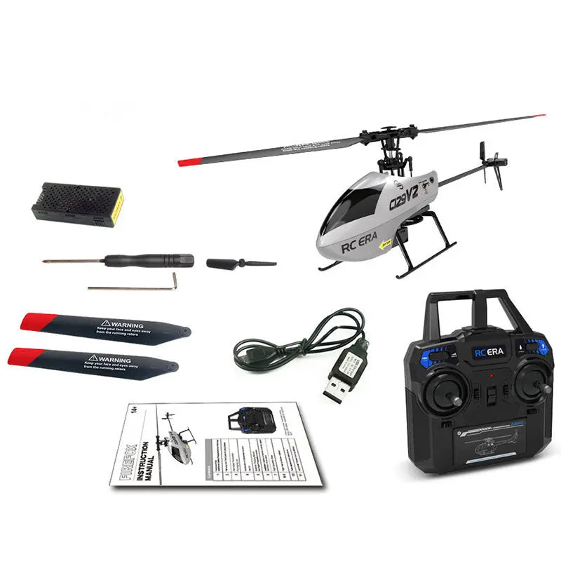 RC Helicopter C129 V2 4CH Single Propeller 3D Tumbling 6 Axis Gyroscope RC Aircraft Toy