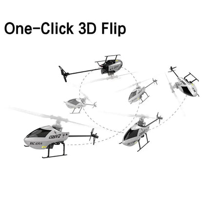 RC Helicopter C129 V2 4CH Single Propeller 3D Tumbling 6 Axis Gyroscope RC Aircraft Toy
