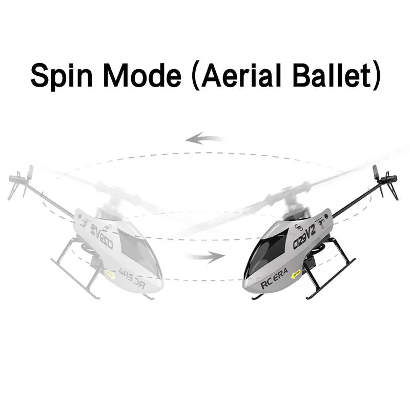 RC Helicopter C129 V2 4CH Single Propeller 3D Tumbling 6 Axis Gyroscope RC Aircraft Toy