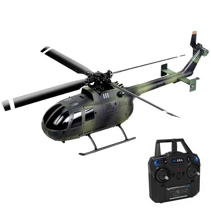 RCERA C186 2.4G 4CH 6-Axis Gyro Air Pressure Altitude Hold 4-Propeller Flybarless RC Helicopter RTF