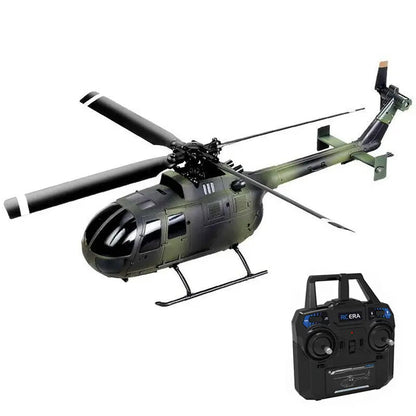 RCERA C186 2.4G 4CH 6-Axis Gyro Air Pressure Altitude Hold 4-Propeller Flybarless RC Helicopter RTF