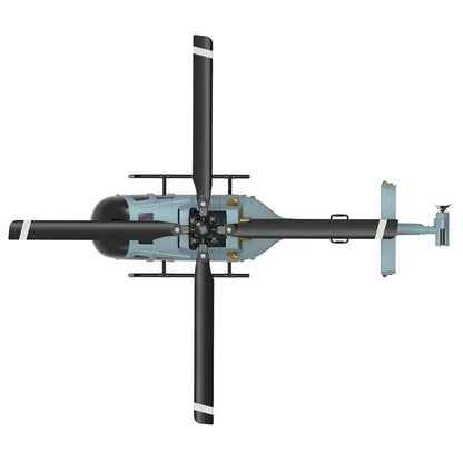 RCERA C186 2.4G 4CH 6-Axis Gyro Air Pressure Altitude Hold 4-Propeller Flybarless RC Helicopter RTF
