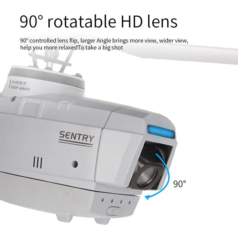 RCERA C127 2.4G 4CH 6-Axis Gyro Altitude Hold Optical Flow Flybarless Sentry RC Helicopter RTF