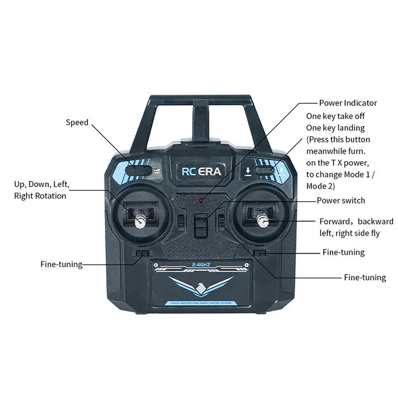 RCERA C127 2.4G 4CH 6-Axis Gyro Altitude Hold Optical Flow Flybarless Sentry RC Helicopter RTF