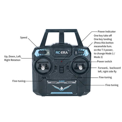 RCERA C127 2.4G 4CH 6-Axis Gyro Altitude Hold Optical Flow Flybarless Sentry RC Helicopter RTF