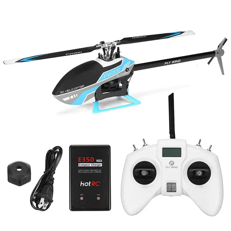 FLYWING FW200 6CH 3D GPS Altitude Hold One-Key Return APP Control H1 V2 Flight Controller RC Helicopter RTF