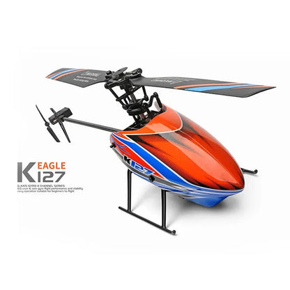 WLtoys K127 2.4G 4CH RC Helicopter 6-Axis Gyroscope Single Blade Propeller Kids Toy RTF