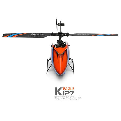 WLtoys K127 2.4G 4CH RC Helicopter 6-Axis Gyroscope Single Blade Propeller Kids Toy RTF