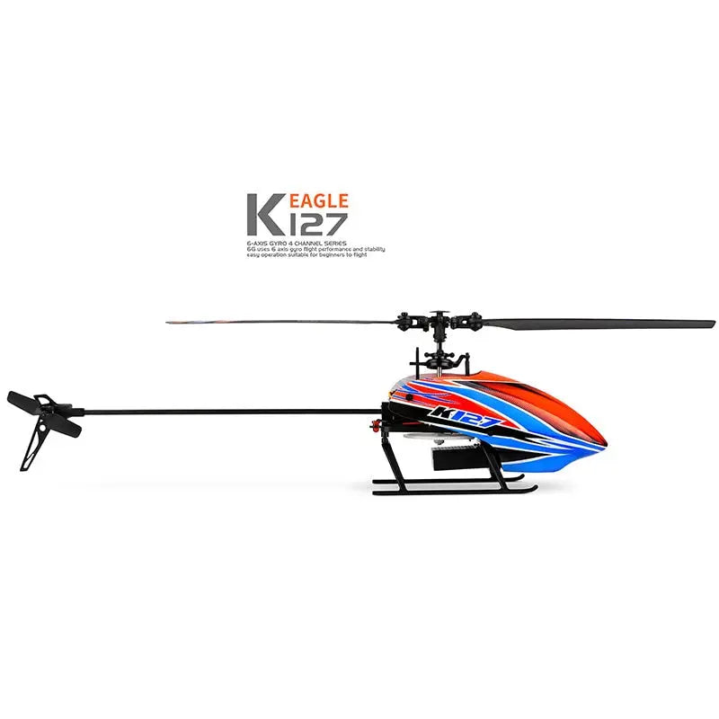 WLtoys K127 2.4G 4CH RC Helicopter 6-Axis Gyroscope Single Blade Propeller Kids Toy RTF