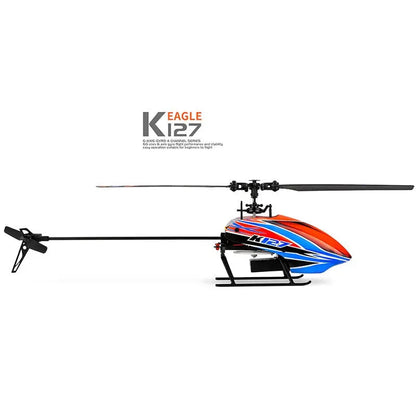 WLtoys K127 2.4G 4CH RC Helicopter 6-Axis Gyroscope Single Blade Propeller Kids Toy RTF