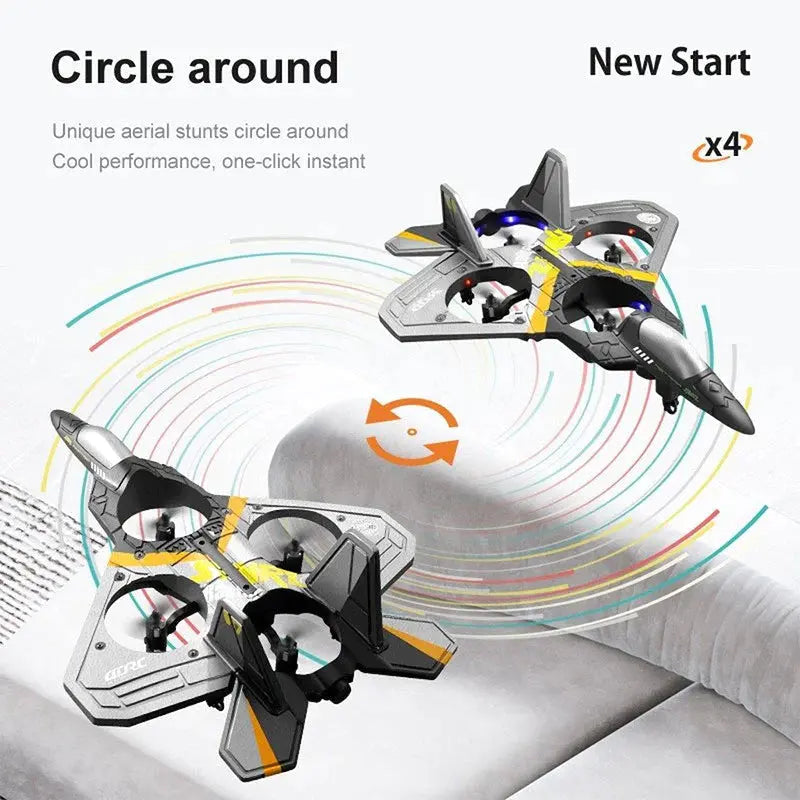 RC Plane V17 Gravity Sensing Glider EPP Foam 2.4G 3CH Beginner RC Aircraft Toy RTF