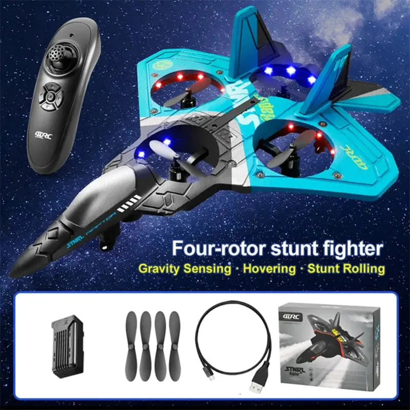 RC Plane V17 Gravity Sensing Glider EPP Foam 2.4G 3CH Beginner RC Aircraft Toy RTF