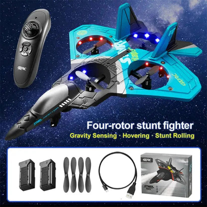 RC Plane V17 Gravity Sensing Glider EPP Foam 2.4G 3CH Beginner RC Aircraft Toy RTF