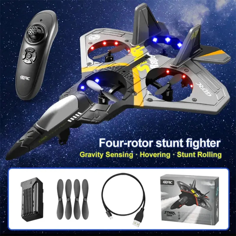 RC Plane V17 Gravity Sensing Glider EPP Foam 2.4G 3CH Beginner RC Aircraft Toy RTF