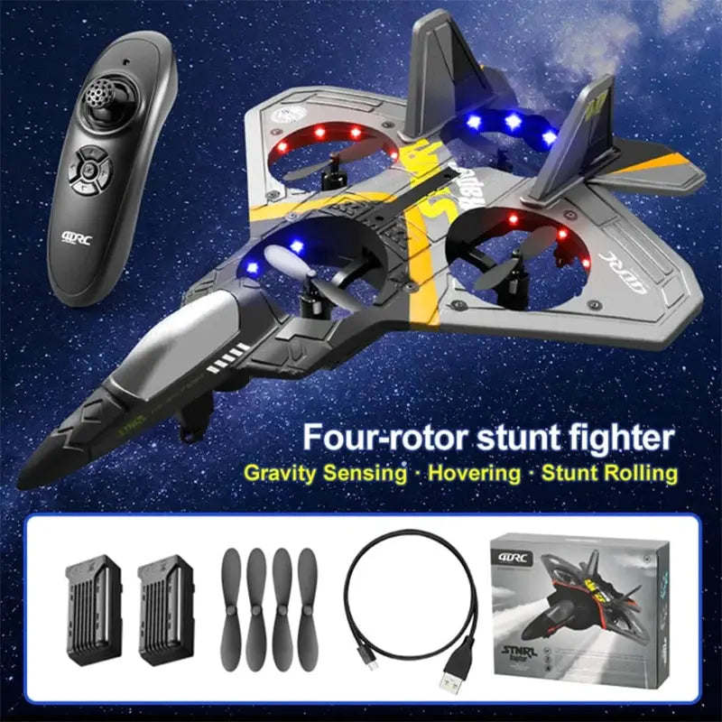 RC Plane V17 Gravity Sensing Glider EPP Foam 2.4G 3CH Beginner RC Aircraft Toy RTF