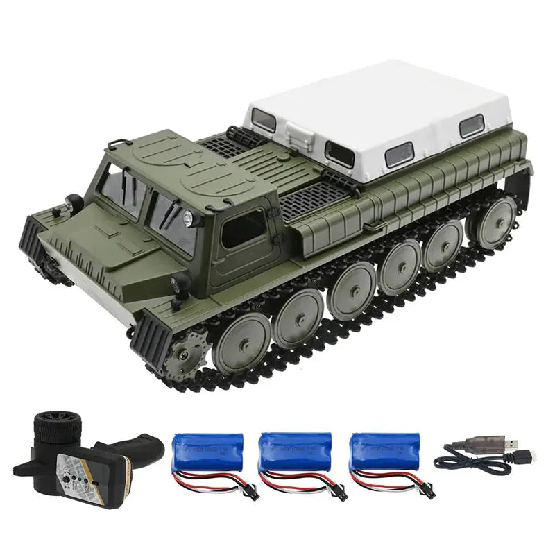 WPL E-1 1/16 Scale 2.4G 4WD RC Tank Crawler Battle Toy RTR