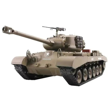 RC Tank Heng Long 3838 M26 1/16 Pershing US Army Snow Leopard Battle Tank Upgrade Metal RC Tank toys