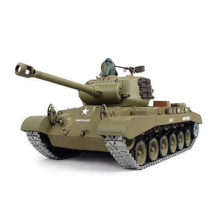 RC Tank Heng Long 3838 M26 1/16 Pershing US Army Snow Leopard Battle Tank Upgrade Metal RC Tank toys