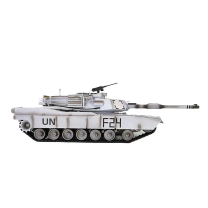 Heng Long 3918-1 US Abrams M1A2 UN White Custom 1/16 Scale 2.4G RC Battle Tank RTR