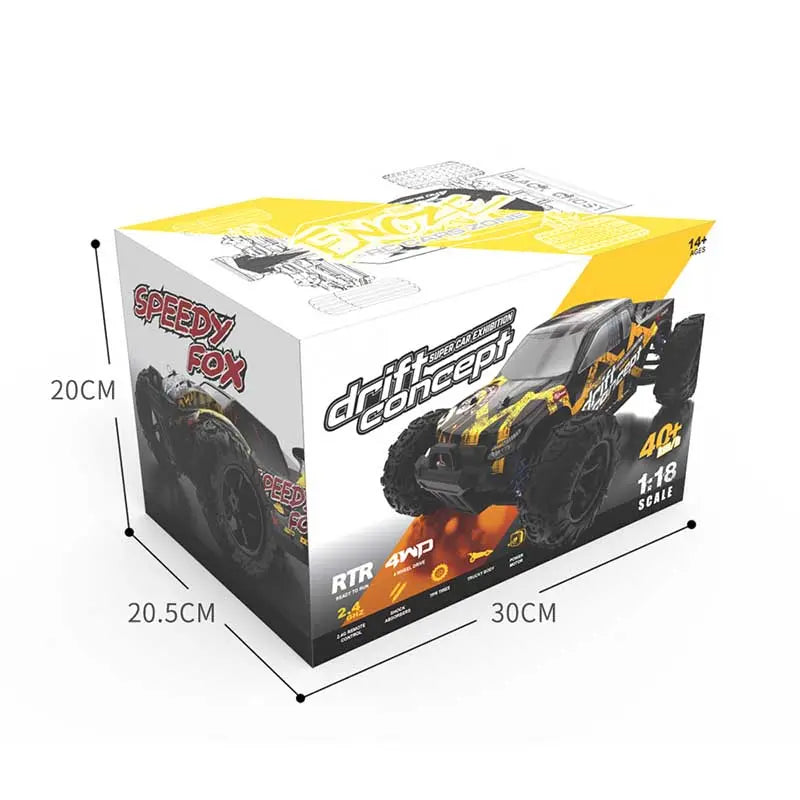 RC Car 1:18 Full-Scale High-Speed Off-Road Climbing 4WD Waterproof drift RC Car