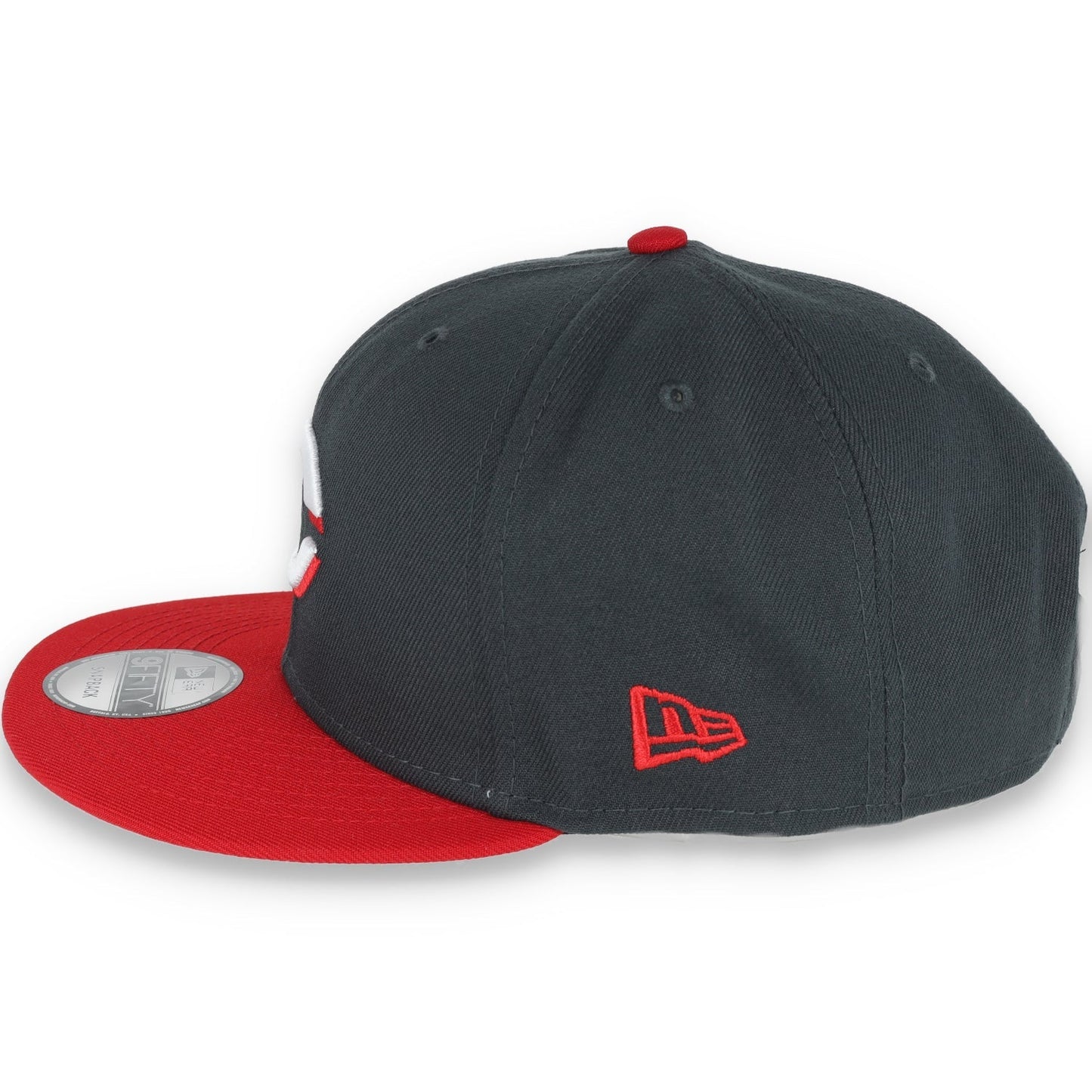 New Era Cincinnati Reds 2-Tone Color Pack 9FIFTY Snapback Hat- Grey/Scarlet